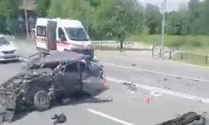 Жахлива ДТП на об’їзній біля Вінниці: загинув водій «ВАЗ-2107» (ВІДЕО) / Новости Винницы и области / Інформаційний портал На Парижі Новини Вінниці / Жахлива ДТП на об’їзній біля Вінниці: загинув водій «ВАЗ-2107» (ВІДЕО)