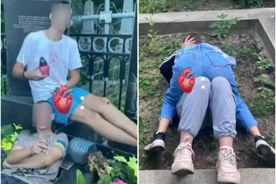 Новини Вінниці / Заради відео у Tik Tok вінницькі підлітки влаштували «перформанс» на кладовищі